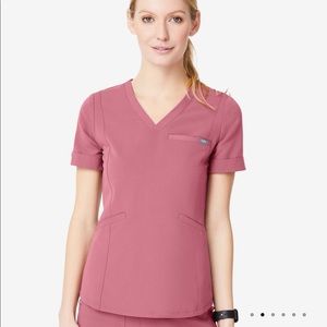 FIGS Zinga 2.0 Scrub Top XXS -MAUVE